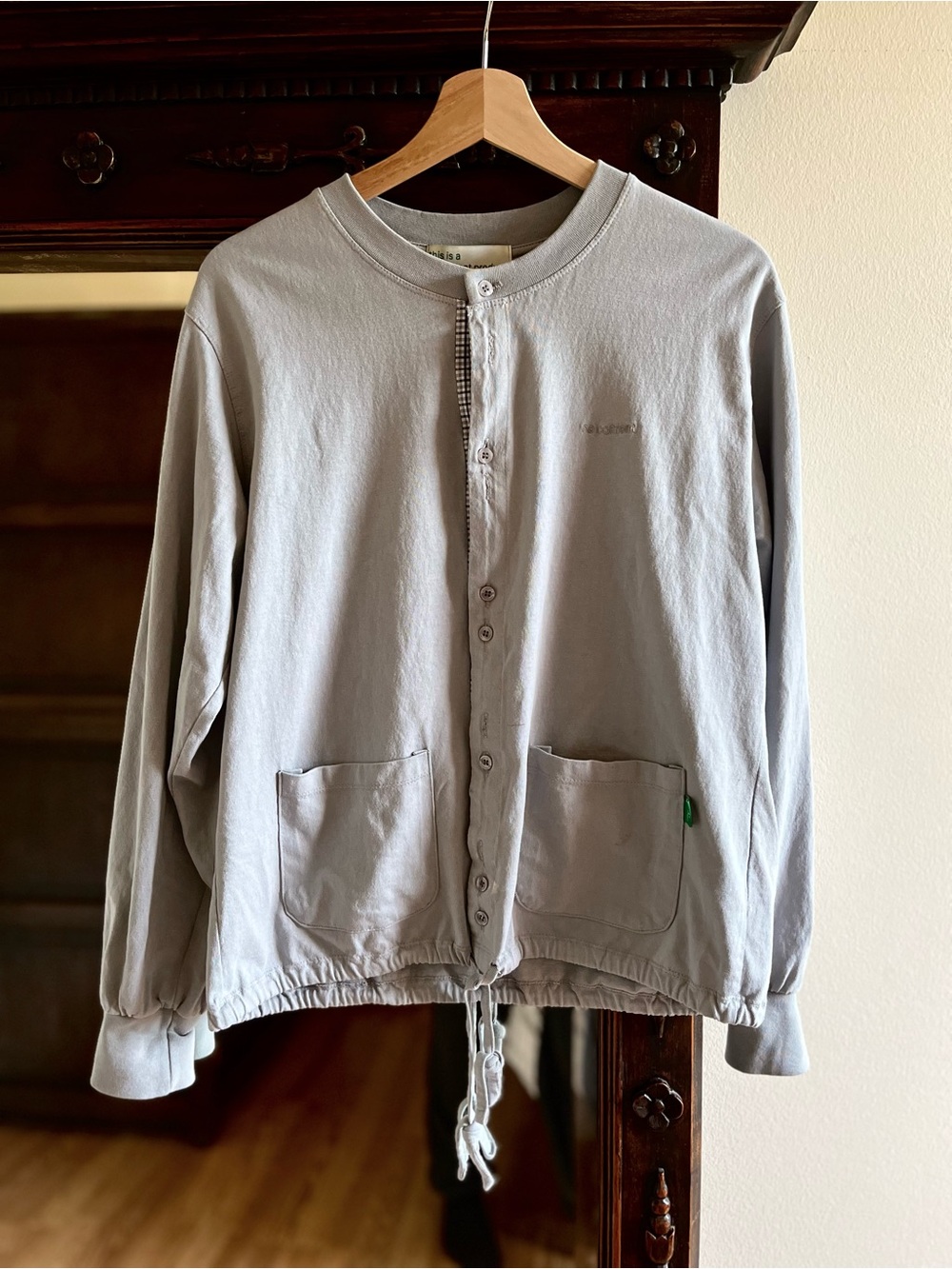 Light Blue Button Top - Picture 1 of 3